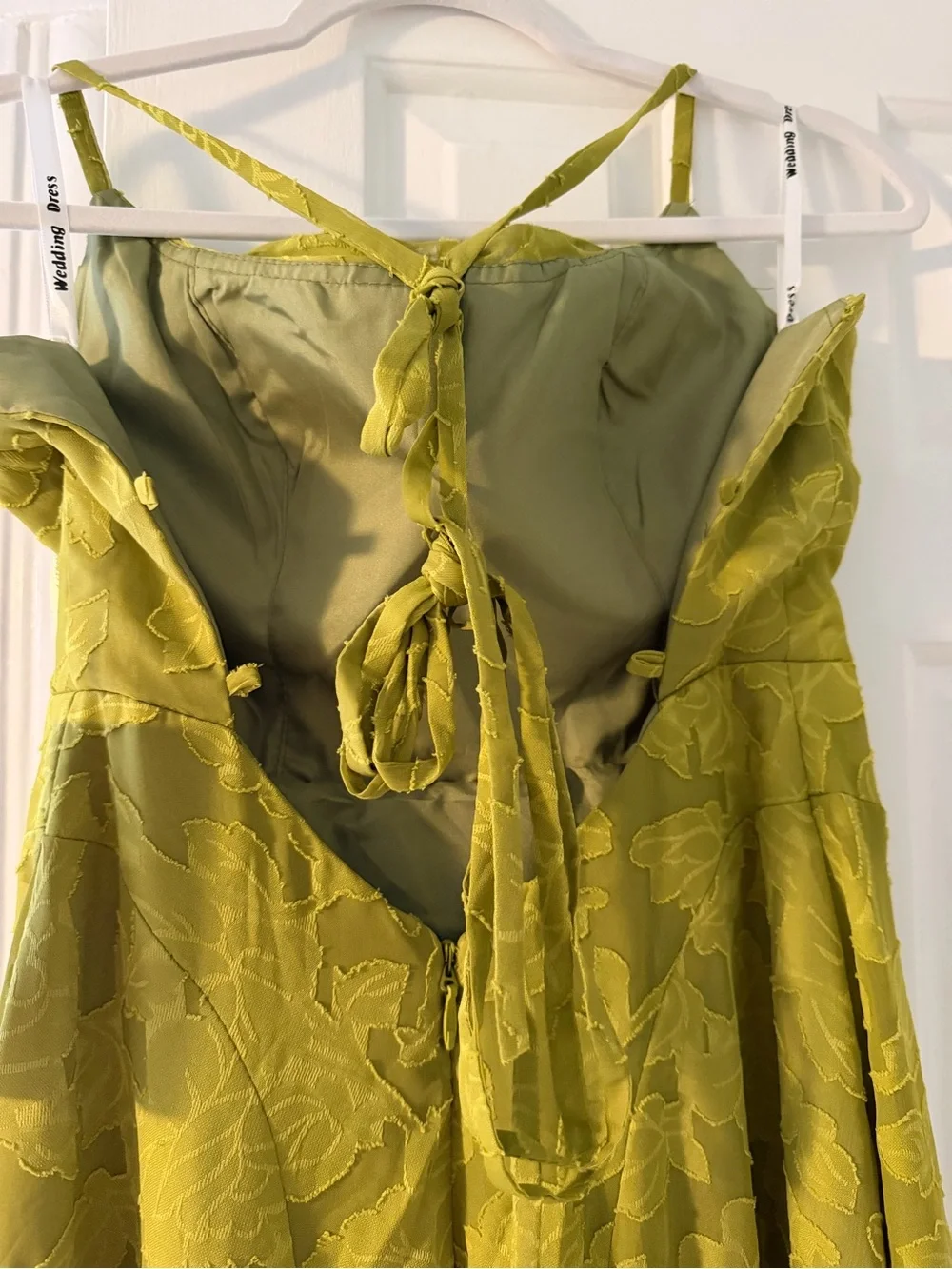NWT Olive Green Spaghetti-Strap Maxi Dress